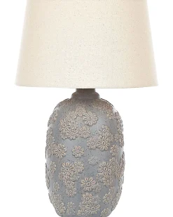 Tischlampe Grau / Beige 46 Cm Kegelform Ferrey
