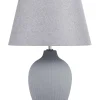 Tischlampe Grau 52 Cm Kegelform Fergus