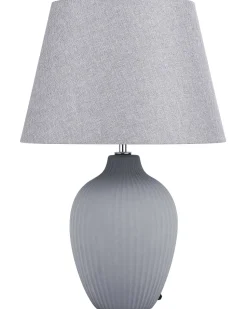 Tischlampe Grau 52 Cm Kegelform Fergus