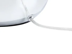 Tischlampe Grau 41 Cm Trommelform Ronava
