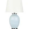 Tischlampe Hellblau 56 Cm Trommelform Brenta