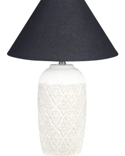 Tischlampe Keramik Beige 56 Cm Telire