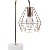 Tischlampe Kupfer 50 Cm Gitter Mooni Medium