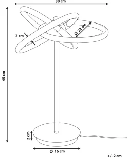 Tischlampe Led Gold 45 Cm Akan