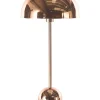 Tischlampe Metall Kupferfarben 64 Cm Rund Macasia