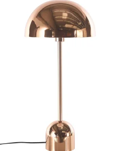 Tischlampe Metall Kupferfarben 64 Cm Rund Macasia