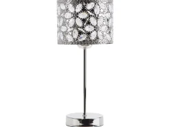 Tischlampe Nickel 40 Cm Trommelform Sajo S
