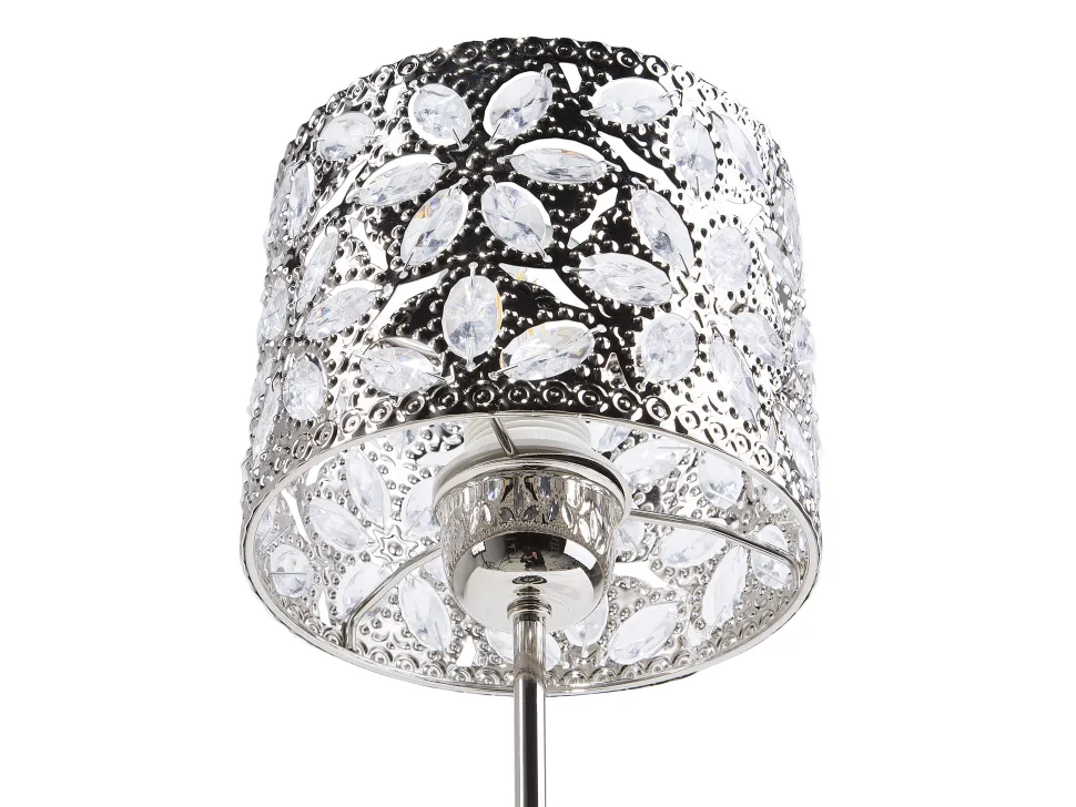 Tischlampe Nickel 40 Cm Trommelform Sajo S