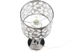 Tischlampe Nickel 40 Cm Trommelform Sajo S