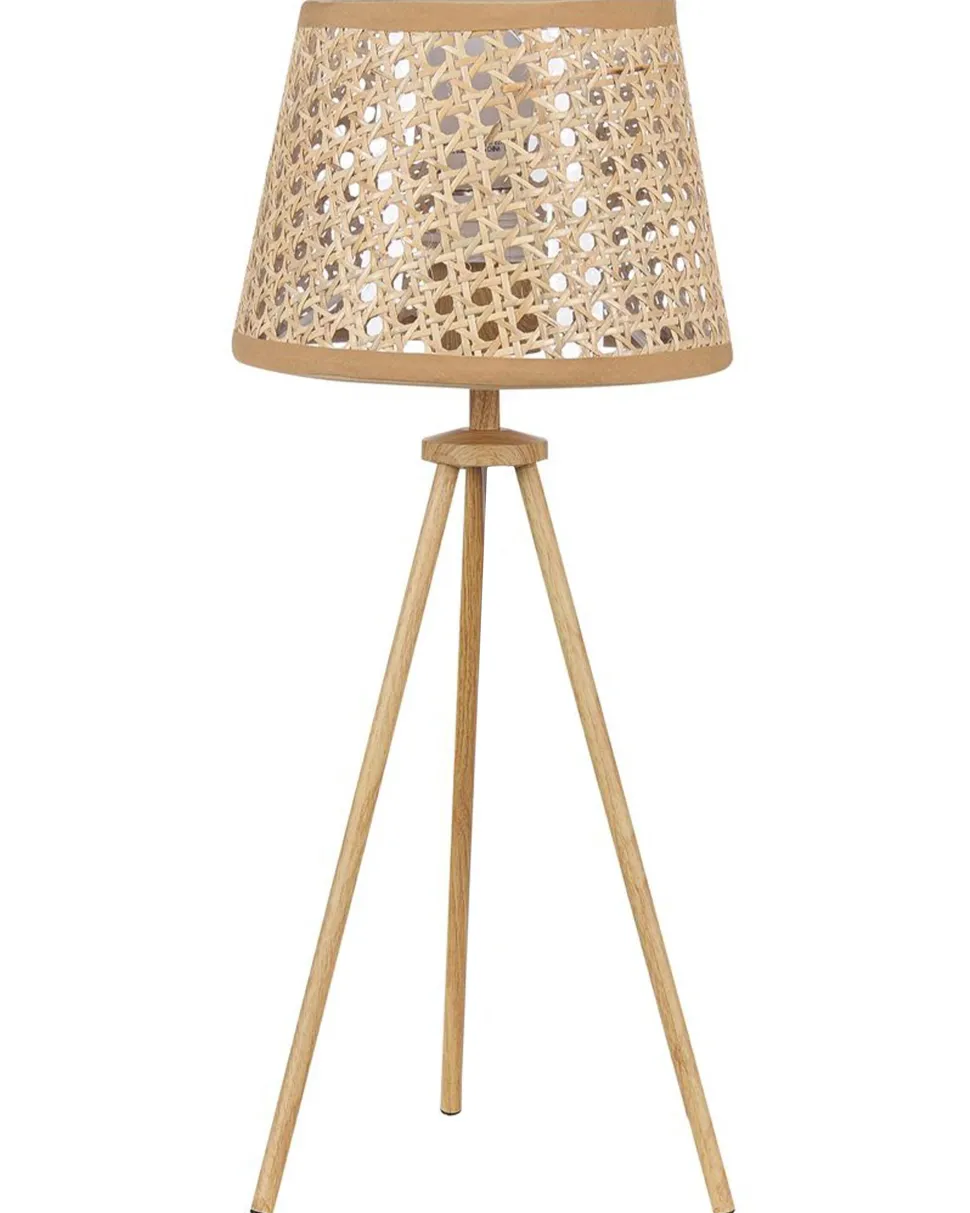 Tischlampe Rattan Naturlich Boetica