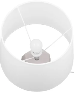 Tischlampe Rosa 43 Cm Trommelform Elia