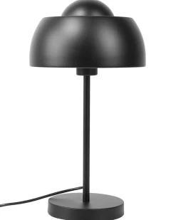 Tischlampe Schwarz 44 Cm Rund Senette