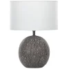Tischlampe Schwarz 39 Cm Trommelform Fonissa