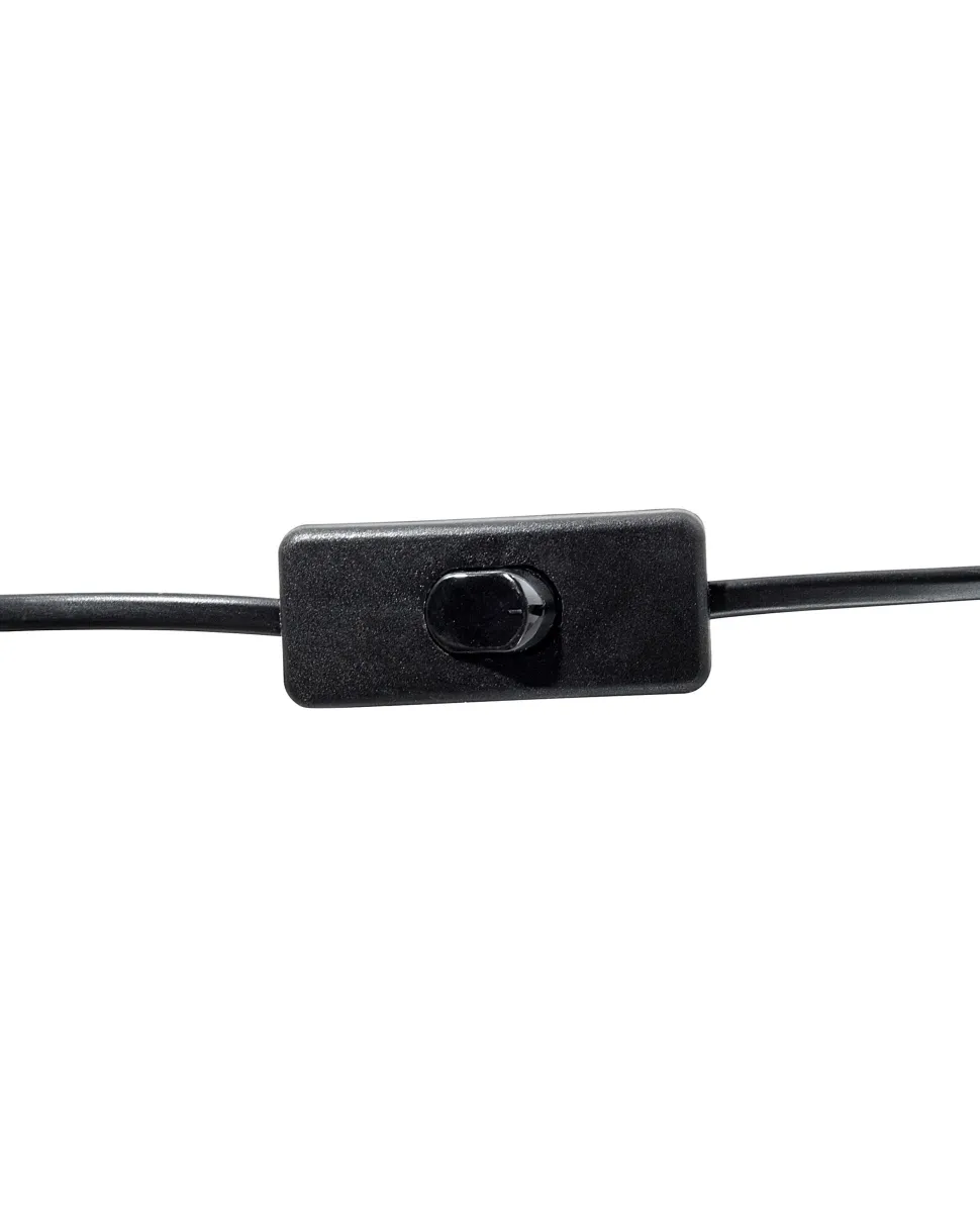 Tischlampe Schwarz 60 Cm Trommelform Santee