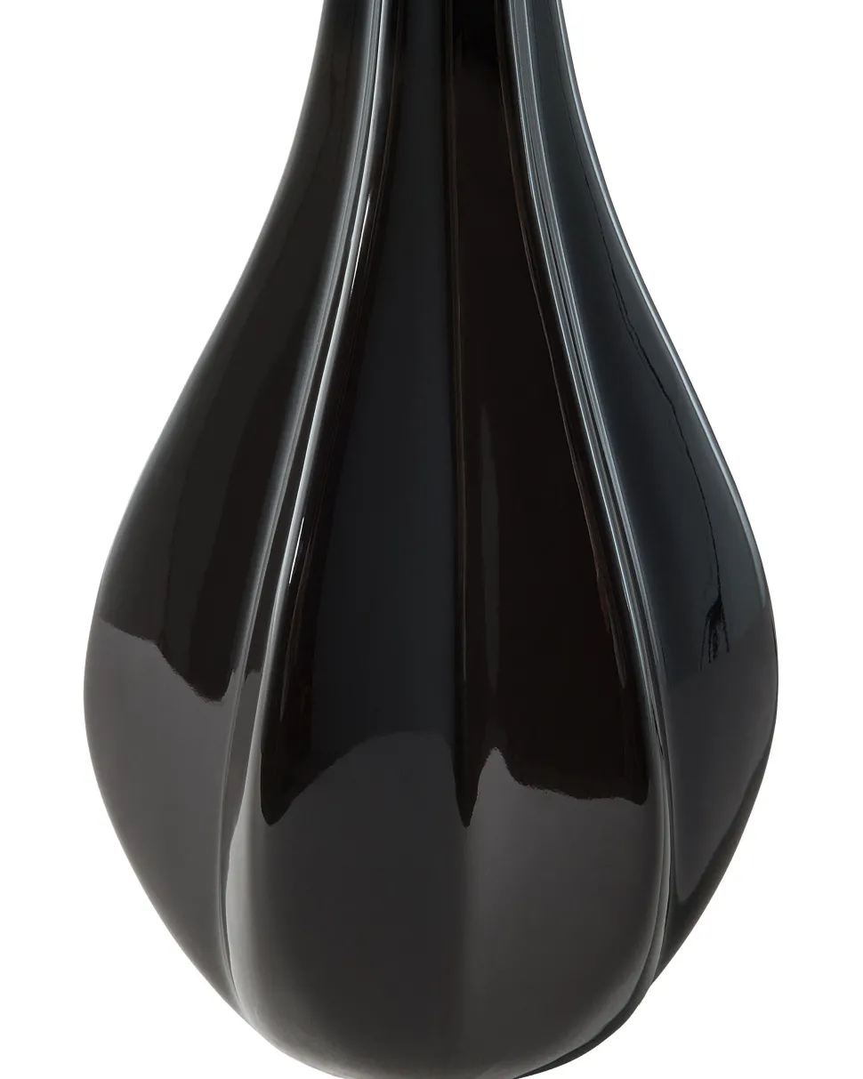 Tischlampe Schwarz 60 Cm Trommelform Santee