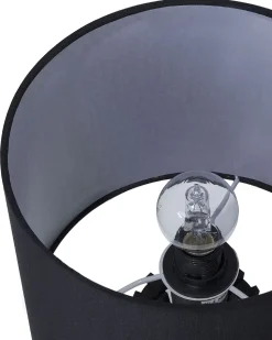 Tischlampe Schwarz 37 Cm Trommelform Carrion