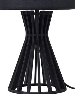 Tischlampe Schwarz 37 Cm Trommelform Carrion