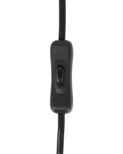 Tischlampe Schwarz 37 Cm Trommelform Carrion