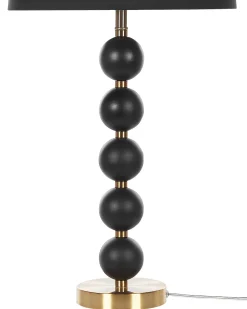 Tischlampe Schwarz / Gold 75 Cm Trommelform Assonet