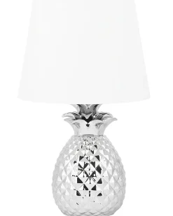 Tischlampe Silber 52 Cm Rund Pineapple