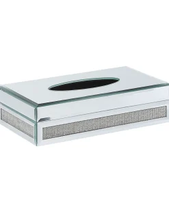 Tucherbox Halter Spiegel-Optik Silber 25 X 15 Cm Charly