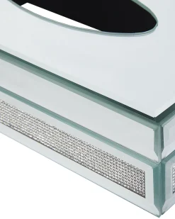 Tucherbox Halter Spiegel-Optik Silber 25 X 15 Cm Charly