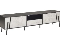 Tv-Mobel Betonoptik / Schwarz 177 X 40 X 46 Cm Blackpool