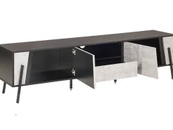 Tv-Mobel Betonoptik / Schwarz 177 X 40 X 46 Cm Blackpool