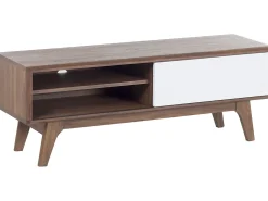 Tv-Mobel Dunkler Holzfarbton / Weis 117 X 35 X 44 Cm Buffalo