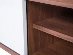 Tv-Mobel Dunkler Holzfarbton / Weis 117 X 35 X 44 Cm Buffalo