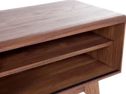 Tv-Mobel Dunkler Holzfarbton / Weis 117 X 35 X 44 Cm Buffalo