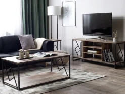 Tv-Mobel Dunkler Holzfarbton 140 X 40 X 60 Cm Forres