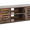 Tv-Mobel Dunkler Holzfarbton / Schwarz 110 X 40 X 50 Cm Vilseck