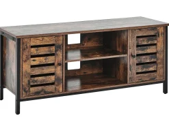 Tv-Mobel Dunkler Holzfarbton / Schwarz 110 X 40 X 50 Cm Vilseck