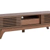 Tv-Mobel Dunkler Holzfarbton Mit Schublade 149 X 35 X 44 Cm Detroit