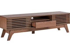 Tv-Mobel Dunkler Holzfarbton Mit Schublade 149 X 35 X 44 Cm Detroit