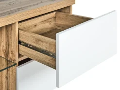 Tv-Mobel Heller Holzfarbton / Weis 160 X 40 X 52 Cm Farada