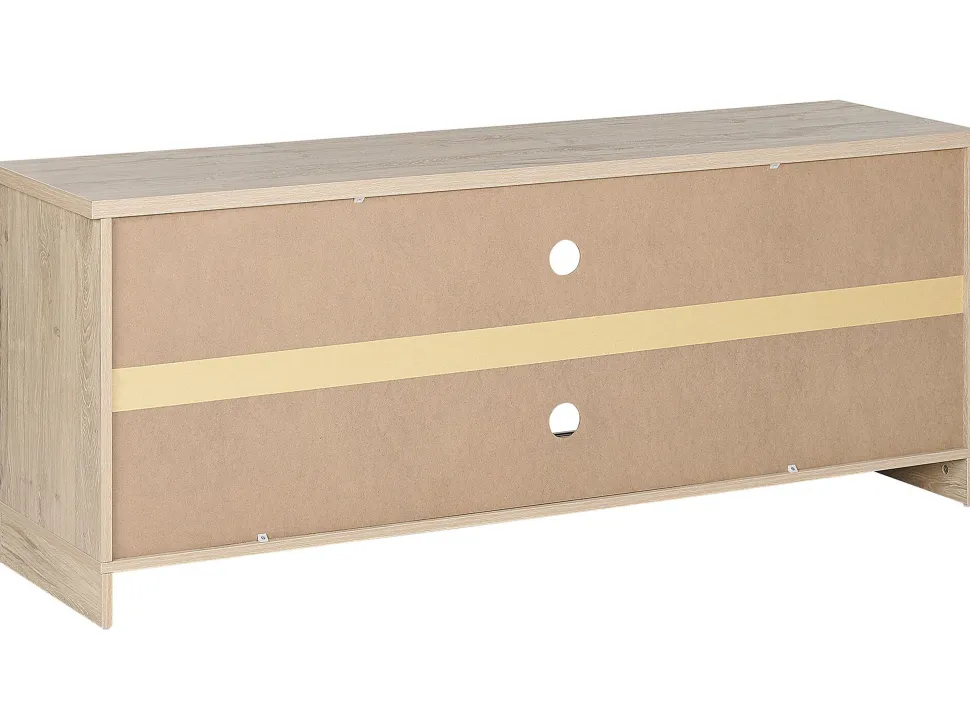 Tv-Mobel Heller Holzfarbton 2 Schiebeturen 150 X 40 X 60 Cm Ulan