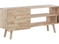 Tv-Mobel Heller Holzfarbton 130 X 36 X 59 Cm Westfield