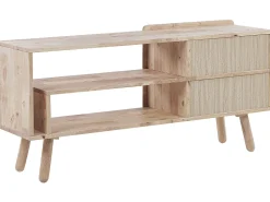Tv-Mobel Heller Holzfarbton 130 X 36 X 59 Cm Westfield