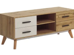 Tv-Mobel Heller Holzfarbton 120 X 40 X 49 Cm Florida