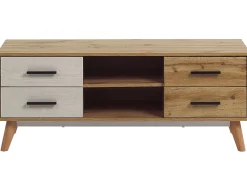 Tv-Mobel Heller Holzfarbton 120 X 40 X 49 Cm Florida