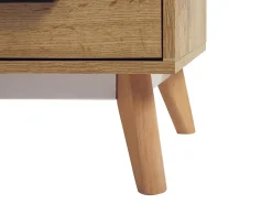 Tv-Mobel Heller Holzfarbton 120 X 40 X 49 Cm Florida