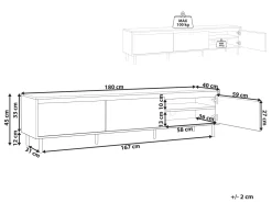 Tv-Mobel Heller Holzfarbton Nikea