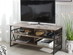 Tv-Mobel Holzoptik Taupe 120 X 51 X 57 Cm Carlisle