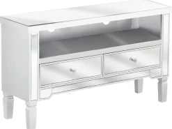 Tv-Mobel Spiegeleffekt Mit 2 Schubladen 100 X 33 X 60 Cm Nicea