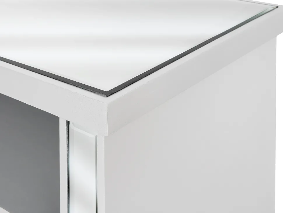Tv-Mobel Spiegeleffekt Mit 2 Schubladen 100 X 33 X 60 Cm Nicea