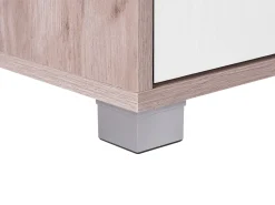 Tv-Mobel Weis / Heller Holzfarbton 180 X 41 X 41 Cm Lincoln
