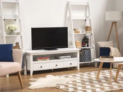Tv-Mobel Weis 3 Schubladen 137 X 50 X 50 Cm Berkeley