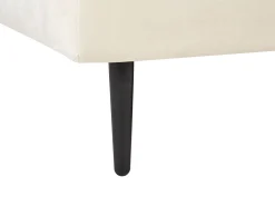 Velvet Chaise Lounge Beige Gueret